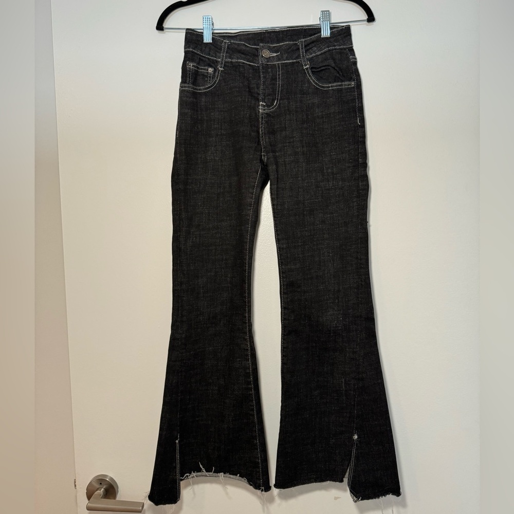 Boutique low rise flare jeans - black size 26